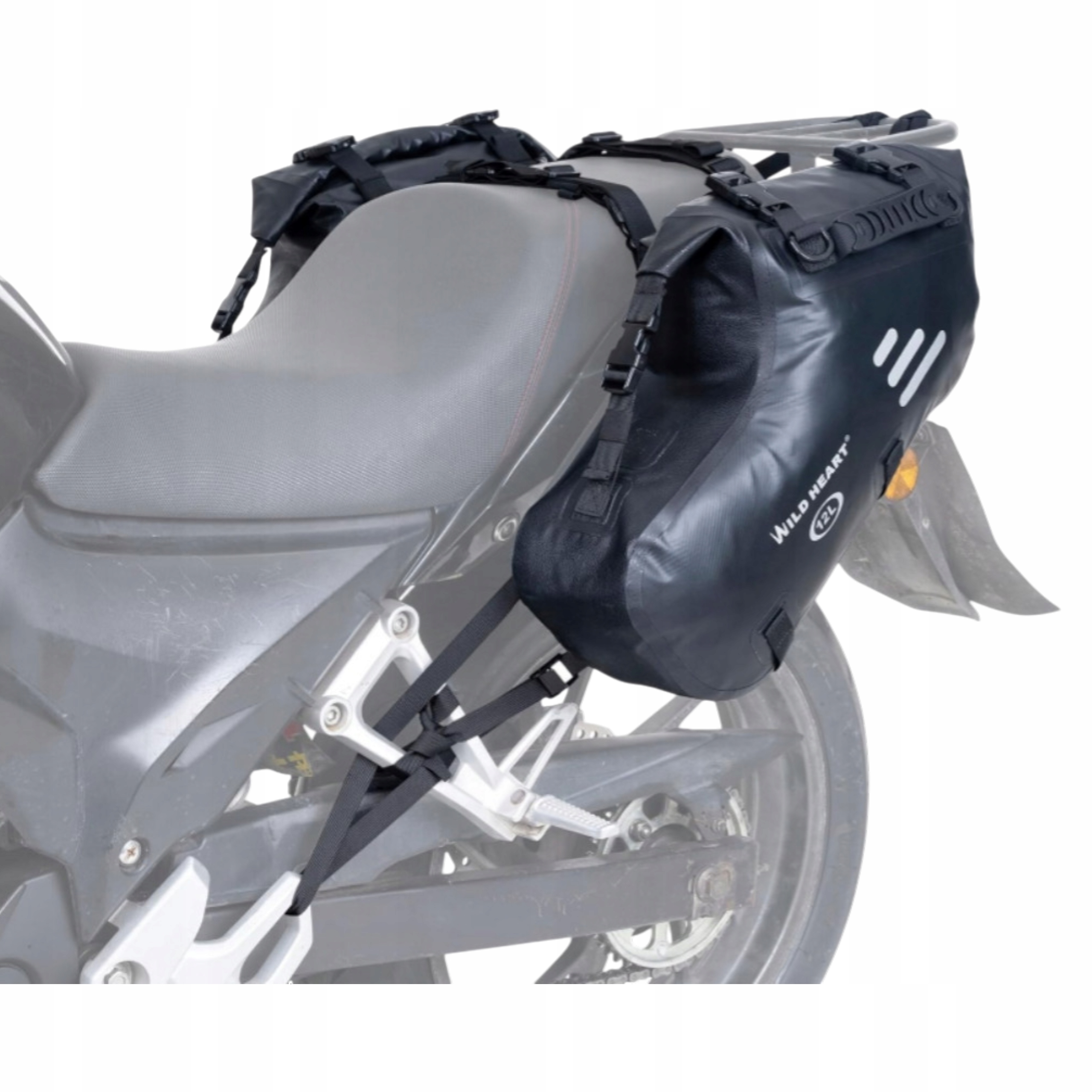Podsedlové motocyklové tašky 2x12L – vodotesné tašky na motocykel