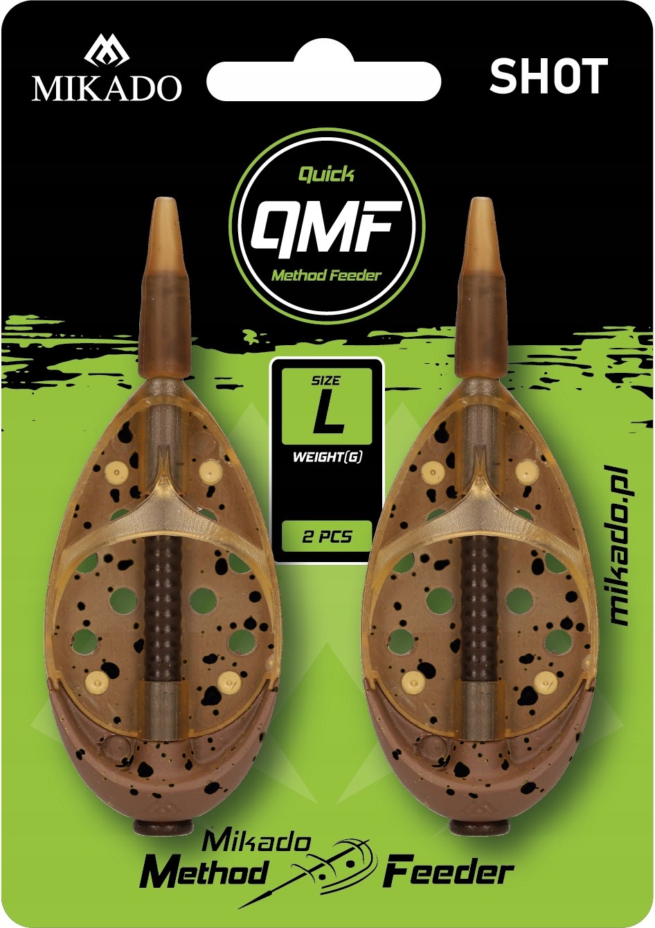 MIKADO KOSZYCZEK - METHOD FEEDER SHOT Q.M.F. SYSTEM L - 40g - op.2szt.