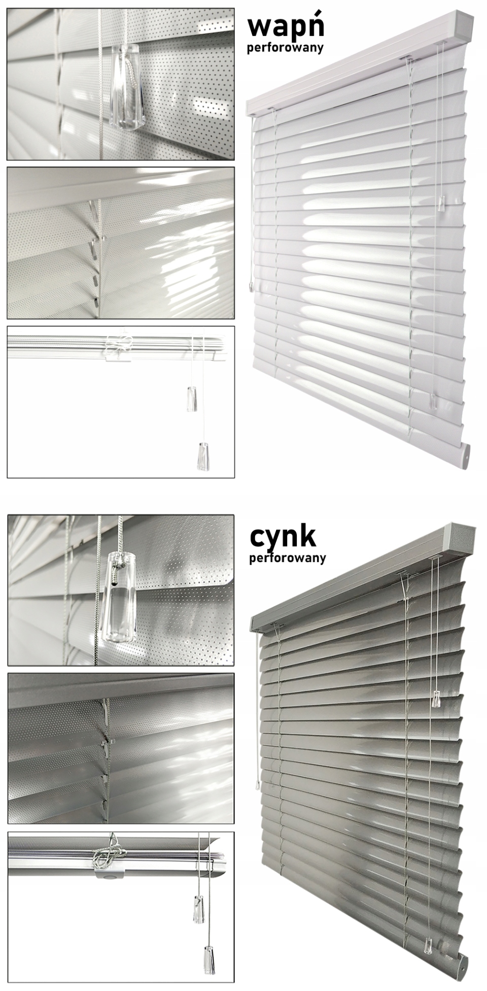 Żaluzje Aluminiowe na wymiar CLICKY Loft 50mm 180x120 cm EAN (GTIN) 5905192045080