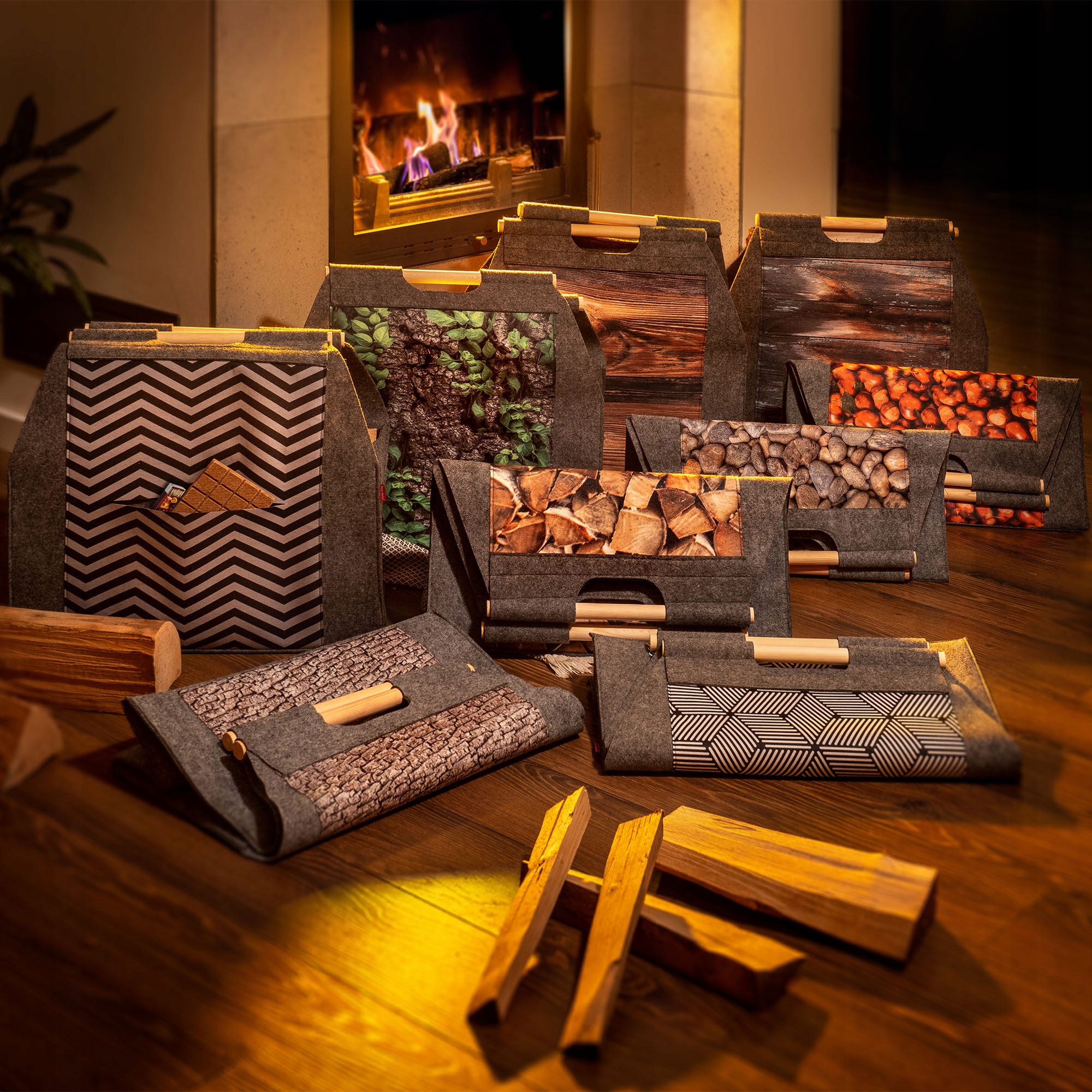 TORBA KOSZ NA DREWNO KOMINKOWE STOJAK DO PIECA Rodzaj torba