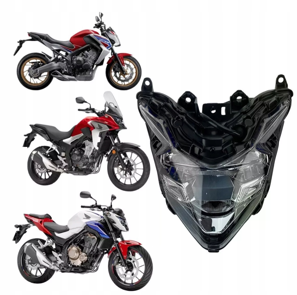 Lampa světlomet přední Honda Cb Cbr 500 650 F X 500F 650F CB500 Homologace!