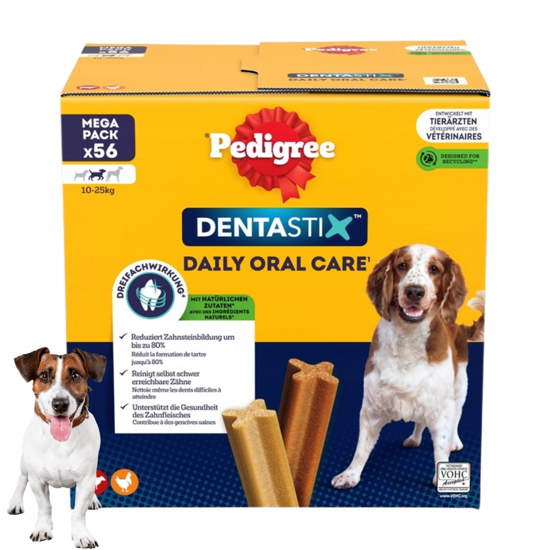 Levně Pedigree Dentastix Pamlsky Pro Psy Středních Plemen 8X180 G