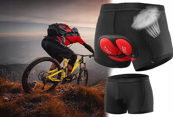 SPODENKI ROWEROWE SZORTY Z WKŁADKĄ 3D ŻELOWĄ Rozmiar S