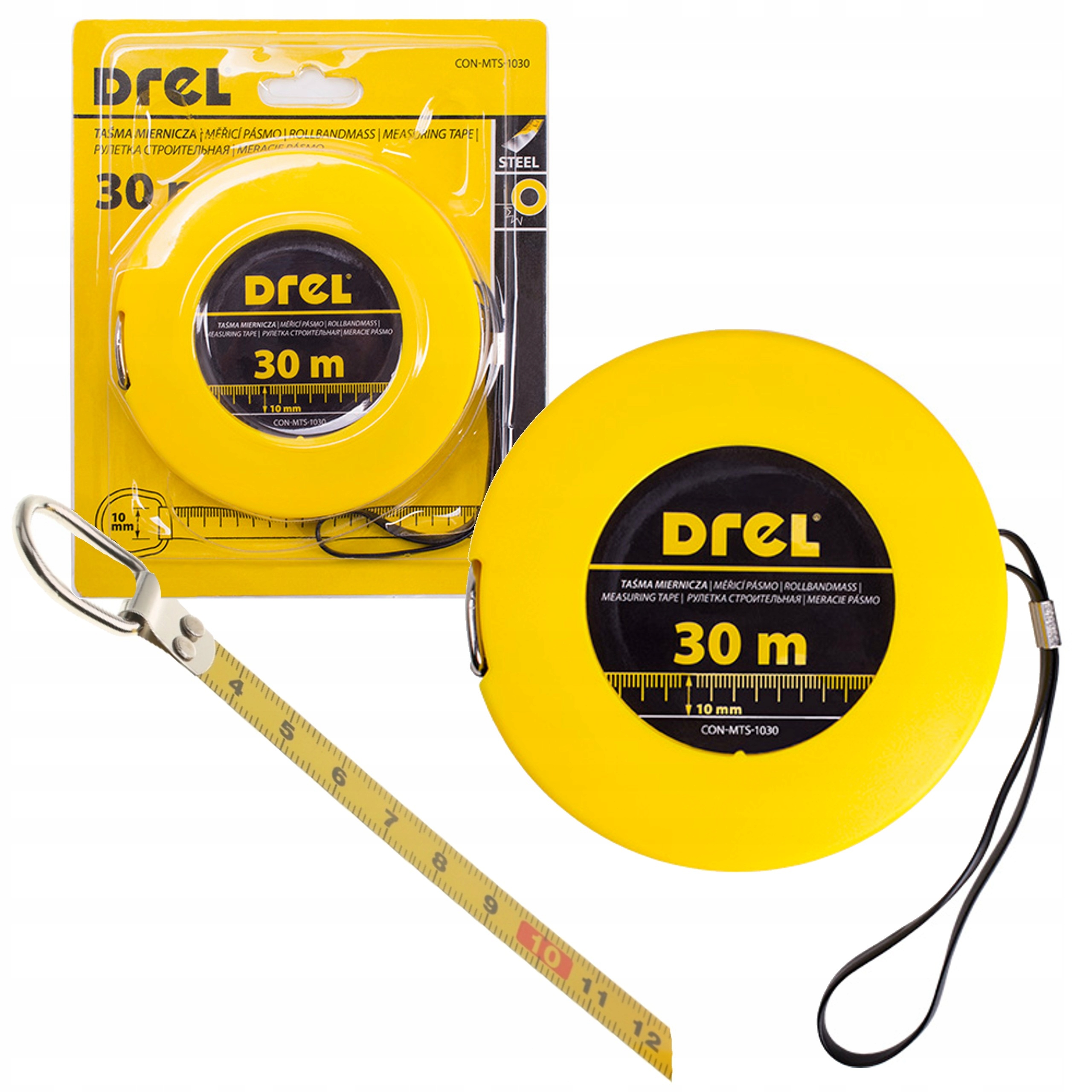 

Miara 30M miarka metrówka Taśma miernicza Drel