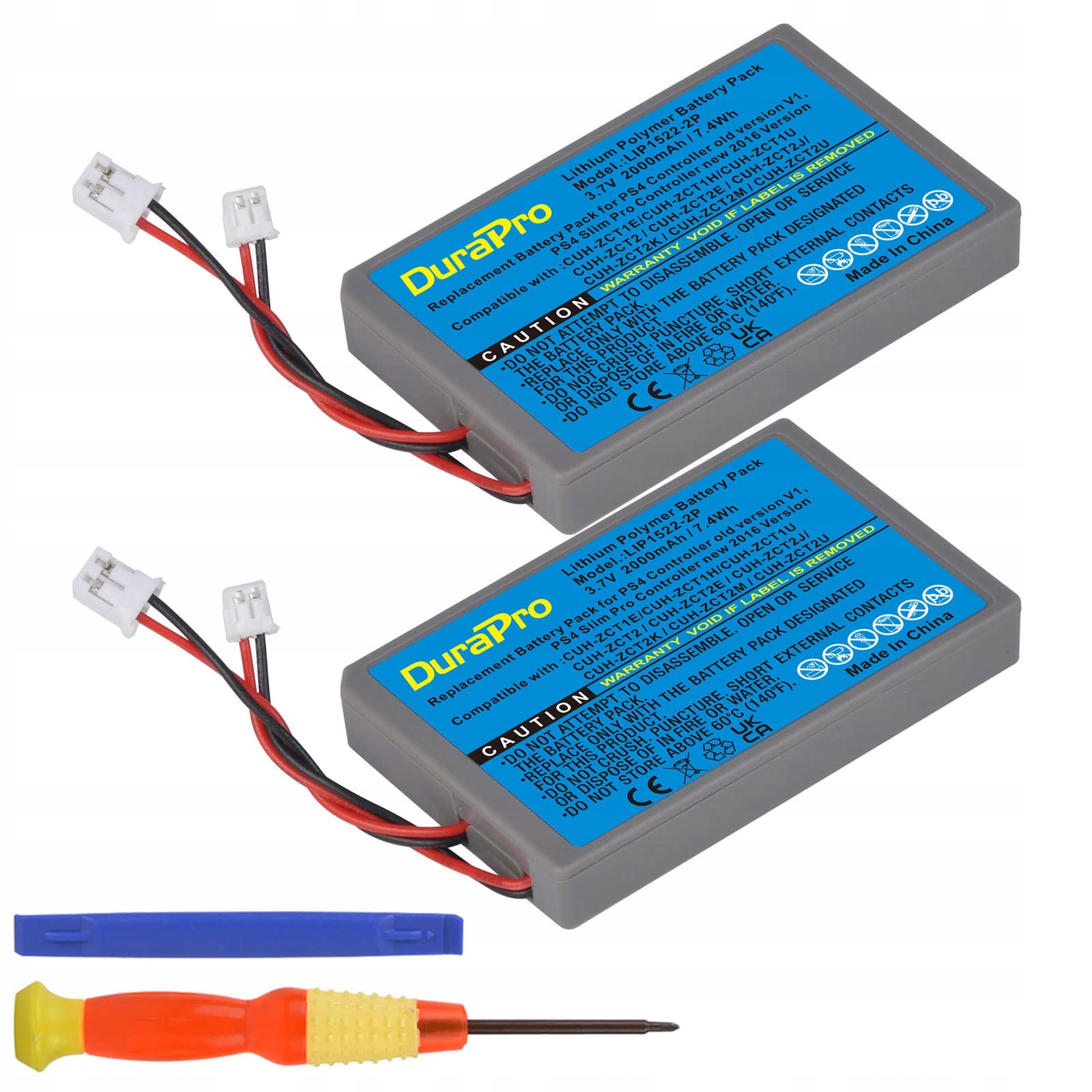 BATERIA DURAPRO 2X 2000 MAH KOMPATYBILNA Z SONY DUALSCHOCK 4
