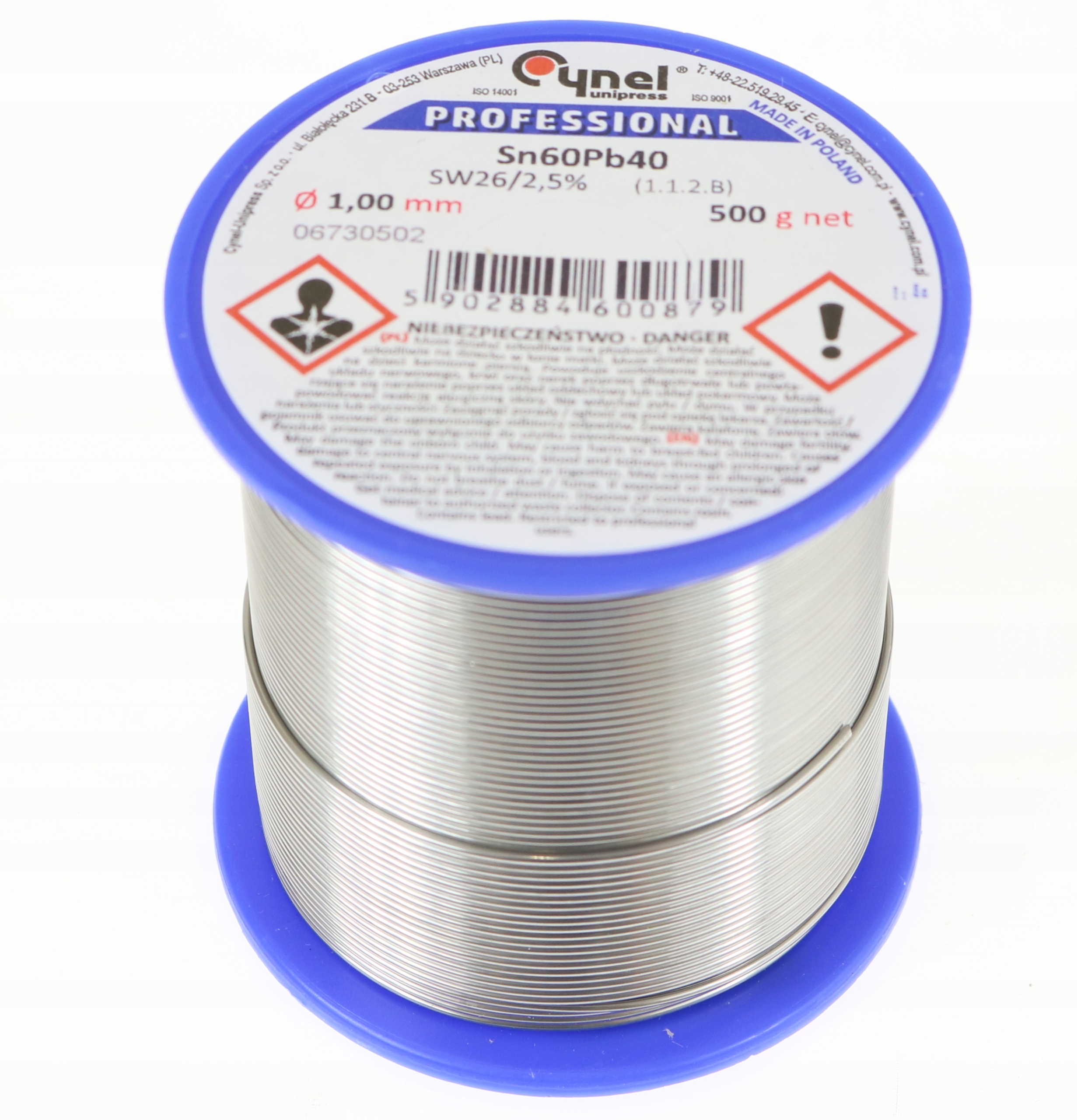 

Cyna 1mm 500g Spoiwo Lutownicze Z Topnikiem Cynel