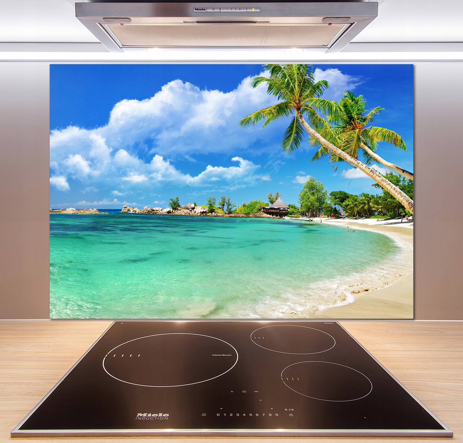 

Panel do kuchni Seszele plaża 100x70 cm + Klej