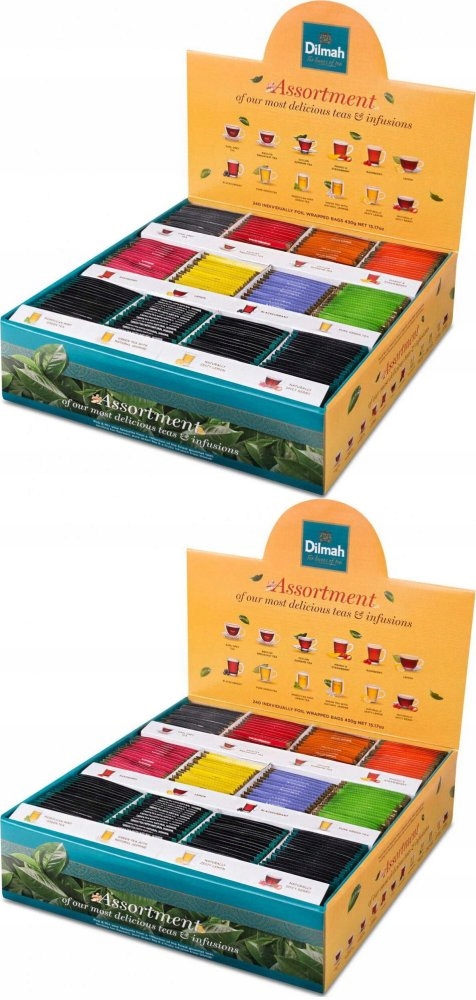 Zestaw herbat Dilmah Mix 12 smaków 240szt x2