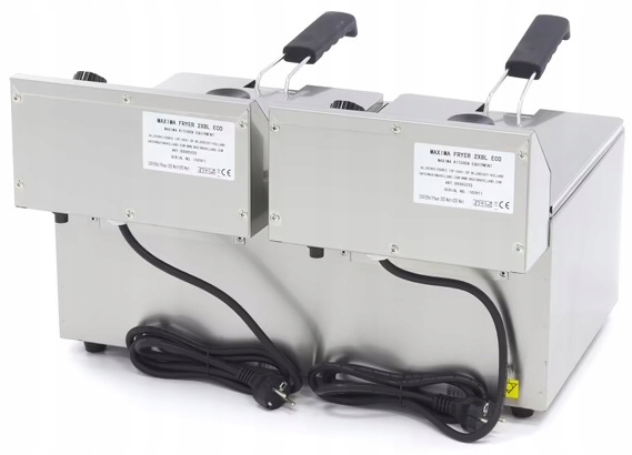 Frytkownica podwójna gastronomiczna elektryczna 2x8L 6,5kW Maxima 09365225