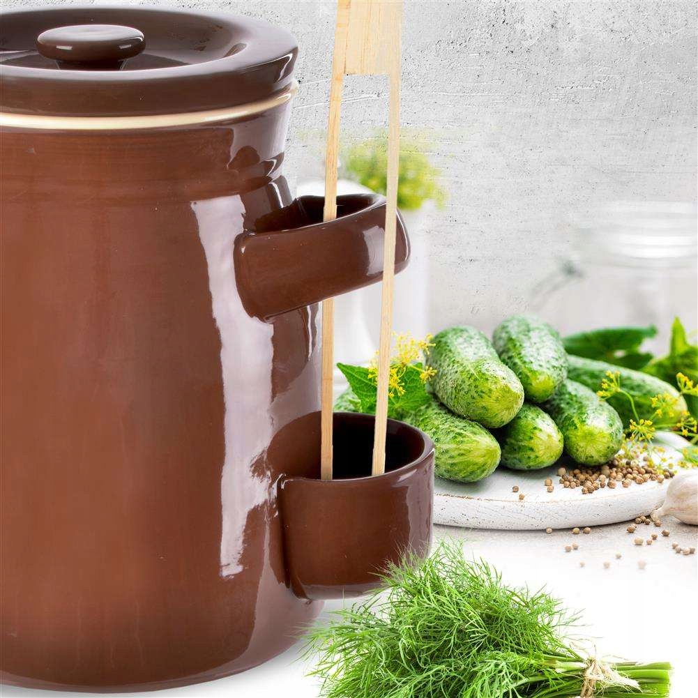 KAMIONKA GARNEK BECZUŁKA DO KISZENIA+SZCZYPCE 2,5L Pojemność 2.3 l