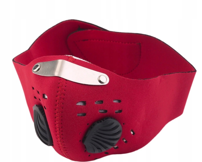 MASKA DO BIEGANIA NA ROWER CZERWONA