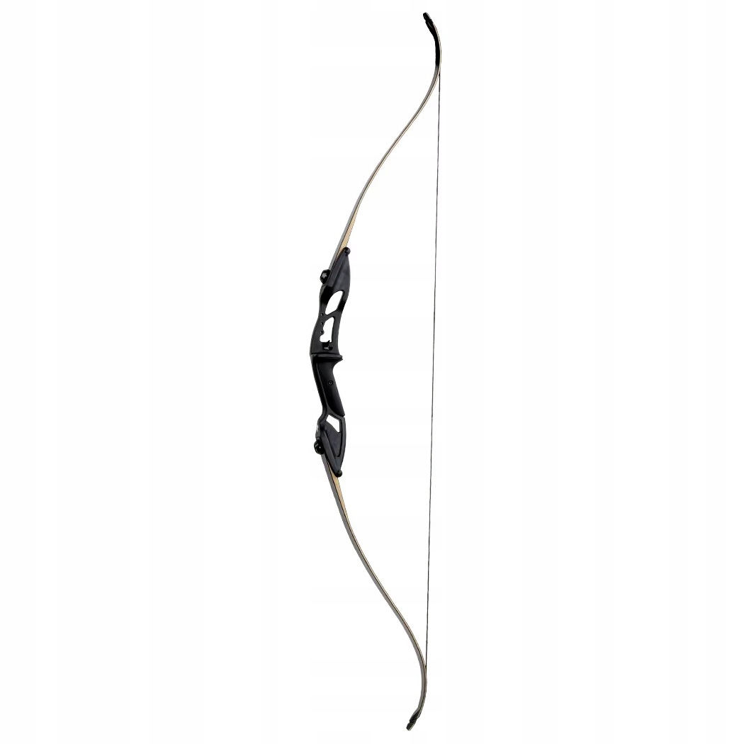 Łuk klasyczny myśliwski sportowy refleksyjny aluminiowy mocny 135 cm 50 lbs