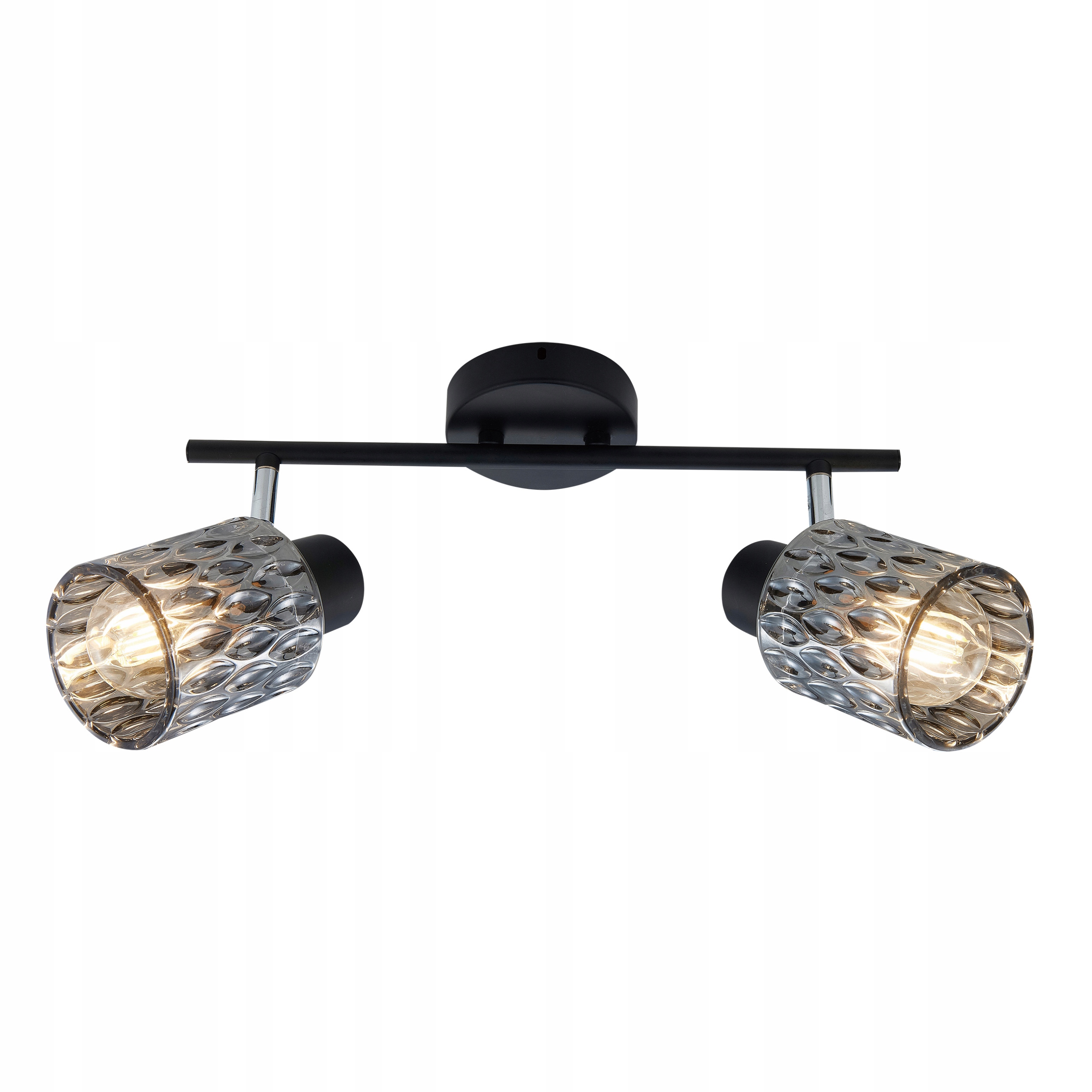 Lišta Spot Bill Candellux Černá Kouřové Stínidlo 2xE27 92-27382