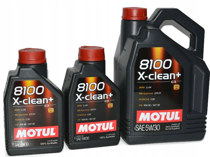 

Olej siln. Motul 5w30 7L 8100 X-Clean+ c3 5L+2x1L
