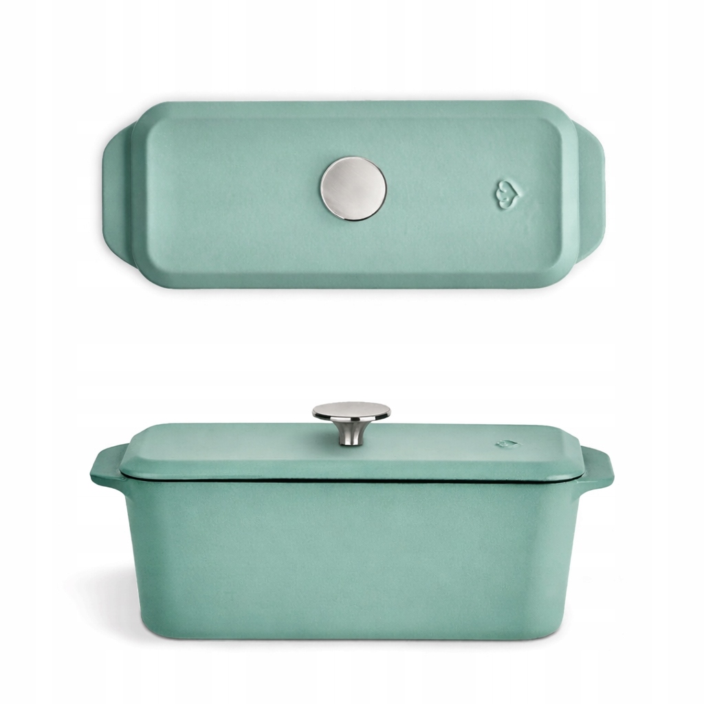 Liatinová Forma Na Pečenie Chleba S Pokrievkou – 3 L – Premium – Farba Mint