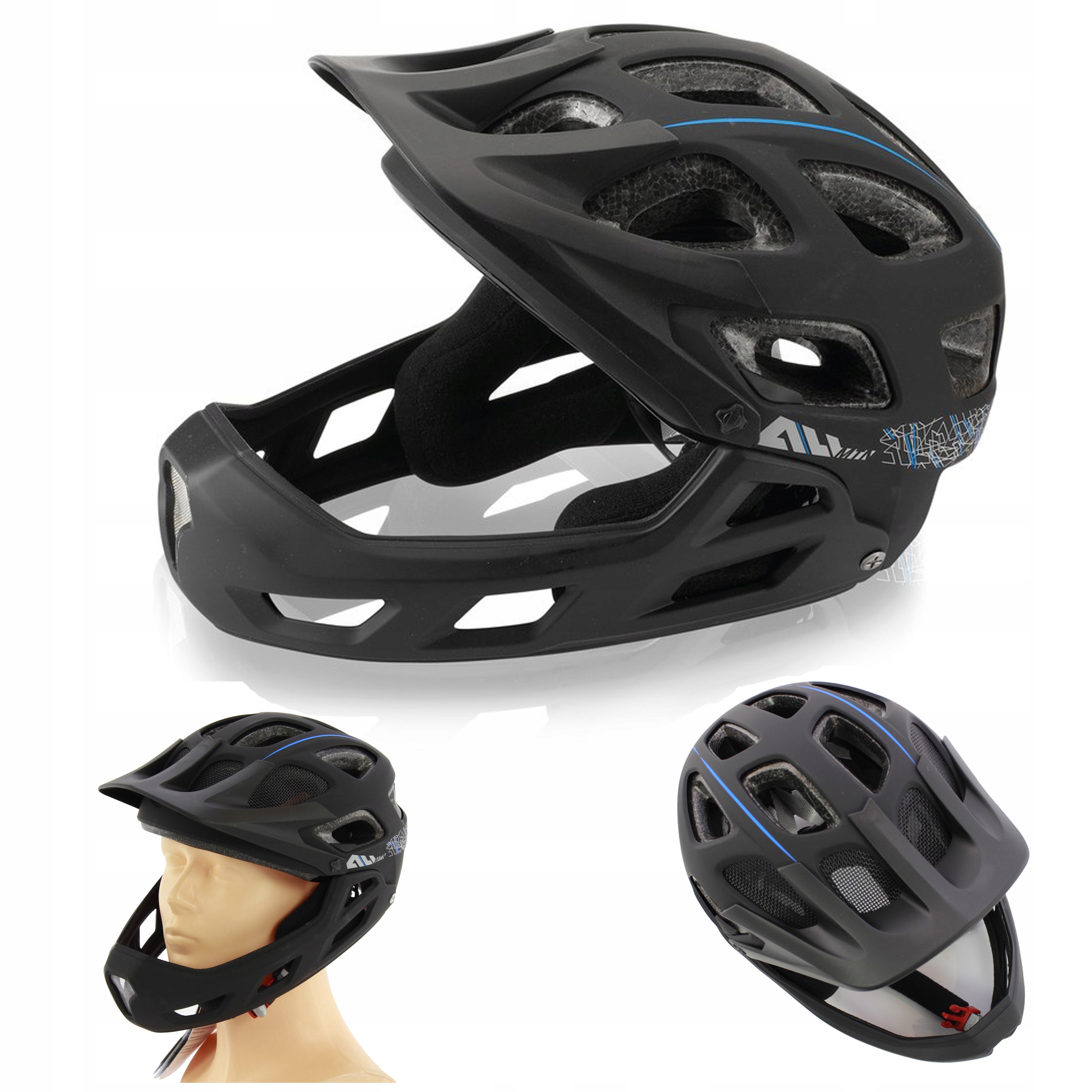 

Kask Rowerowy XLC BH-F05 Full Face downhill enduro