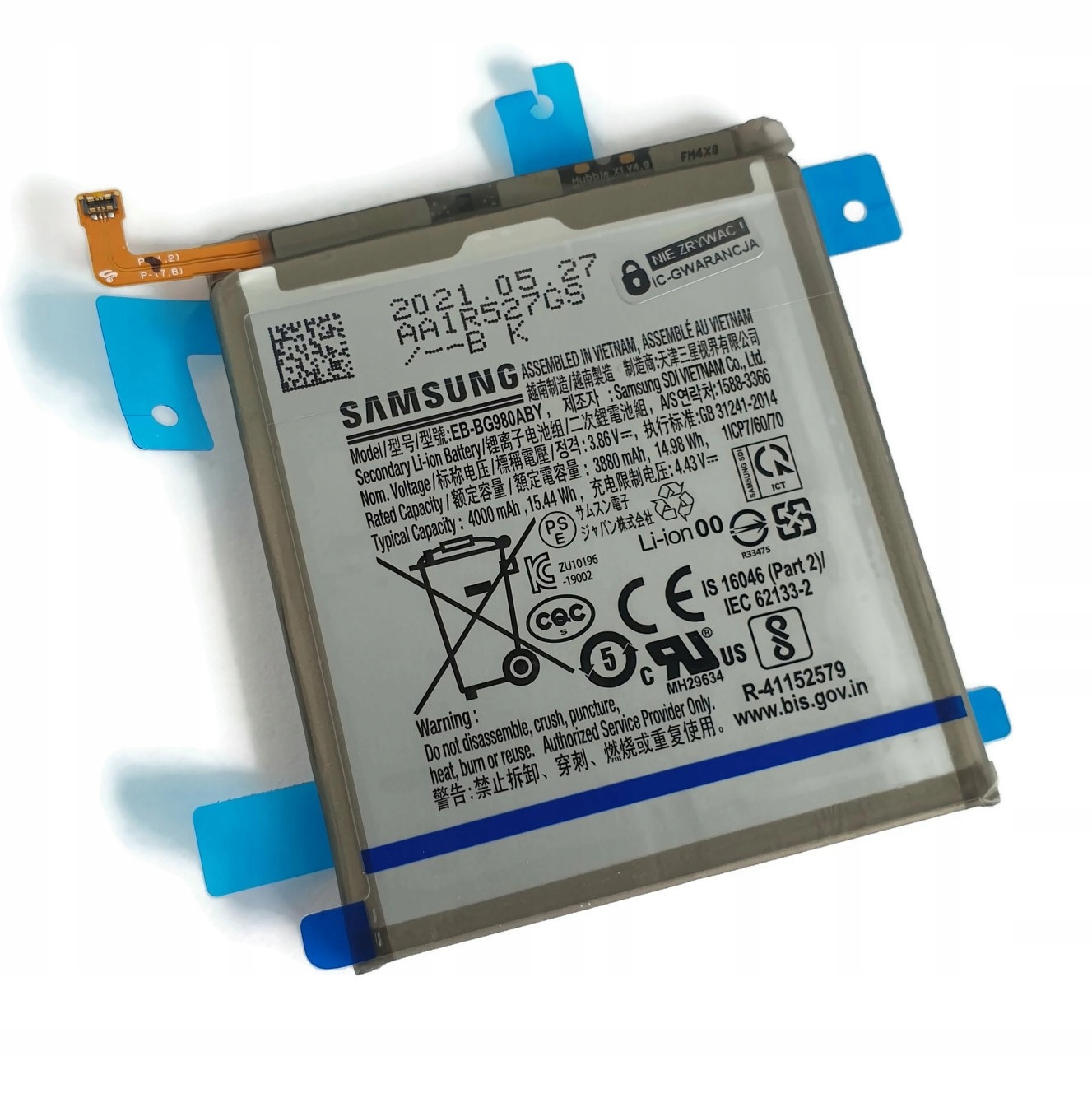 Org Nová originální baterie pro Samsung Galaxy S20 (SM-G980)