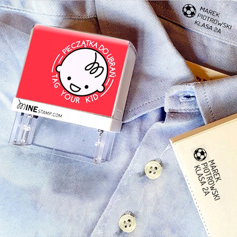 PIECZĄTKA DO ZNAKOWANA UBRAŃ ODZIEŻY SZKOŁA DZIECI