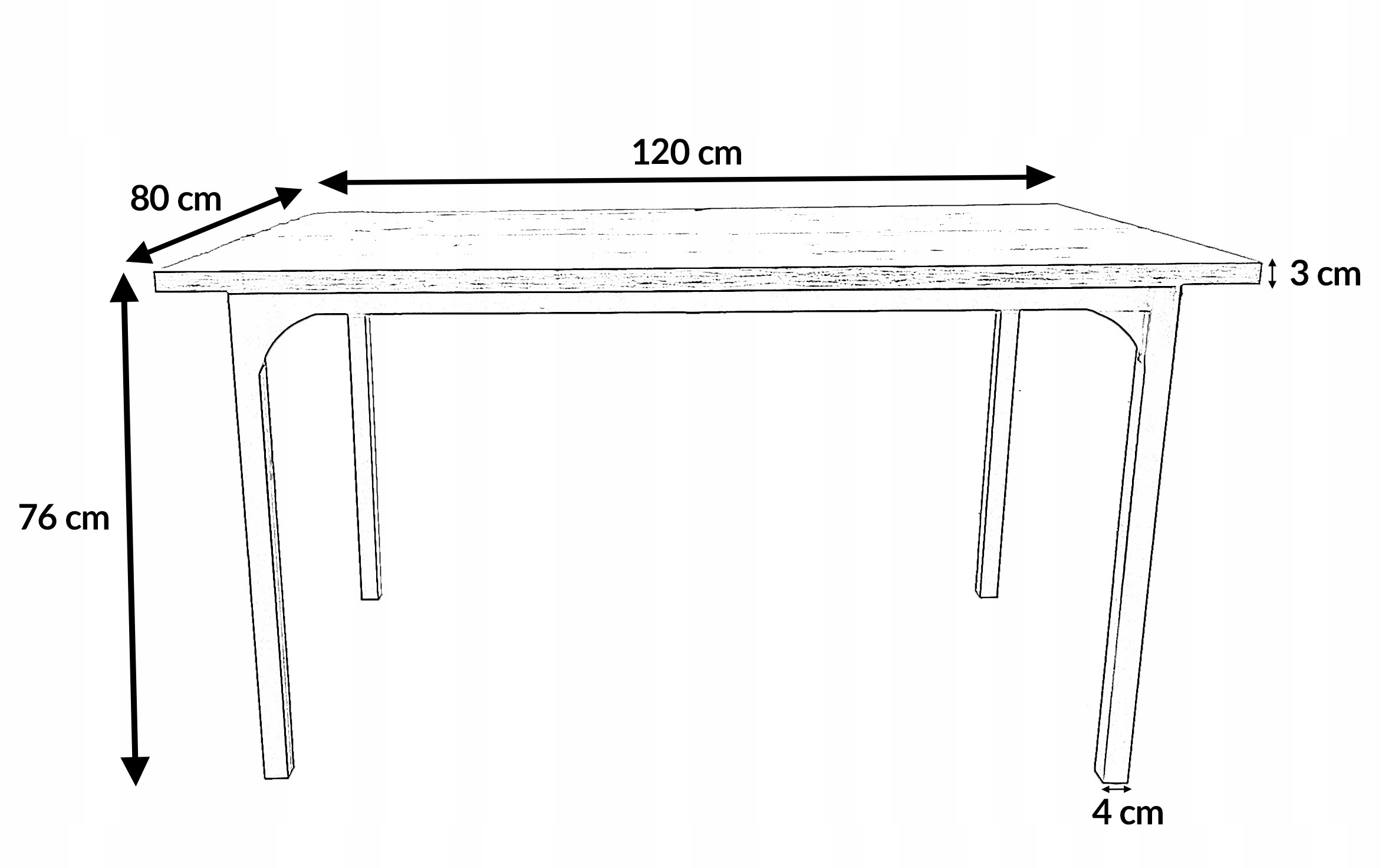 STÓŁ KUCHENNY STOLIK DO KUCHNI SALONU JADALNI VITO 120x80x75 CM DĄB WERSAL EAN (GTIN) 5901386260437