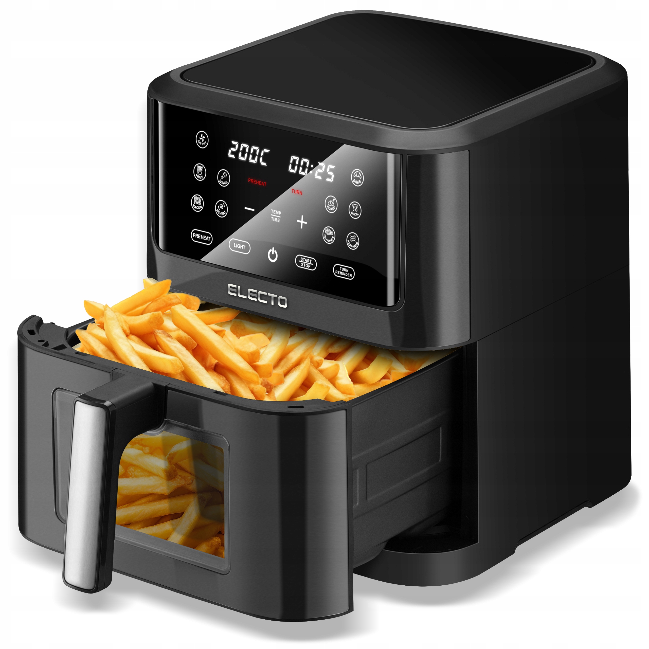 Frytkownica Beztłuszczowa Air Fryer Frytownica Duża 8L 2000W Duża Misa XL