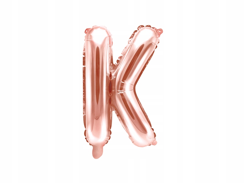 

Balon foliowy K rose gold 35cm 1szt litera duża