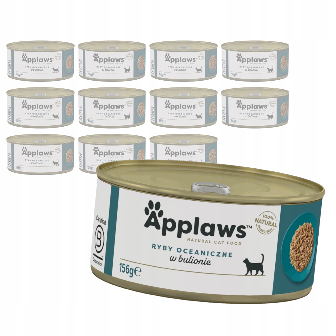 Levně Applaws Cat Mokré Krmivo Pro Kočky 12x156 g Oceánské ryby v vývaru