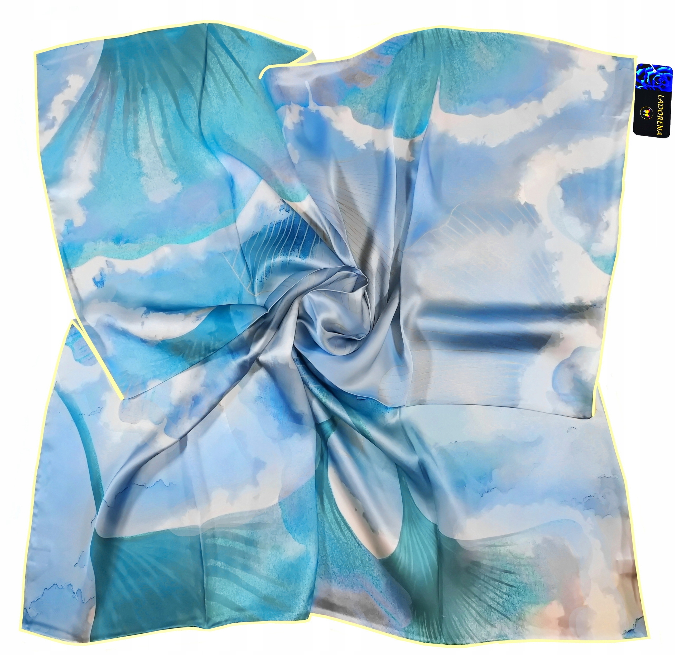 Hedvábný Šátek 100% Hedvábí Přírodní Morušová Kvalita Prémiová Značka+