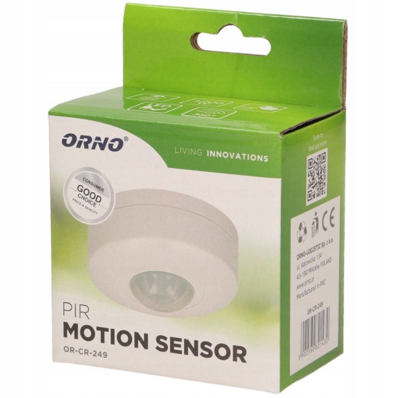 Czujnik Ruchu Zmierzchu Sufitowy do LED MINI 360° Stan opakowania oryginalne