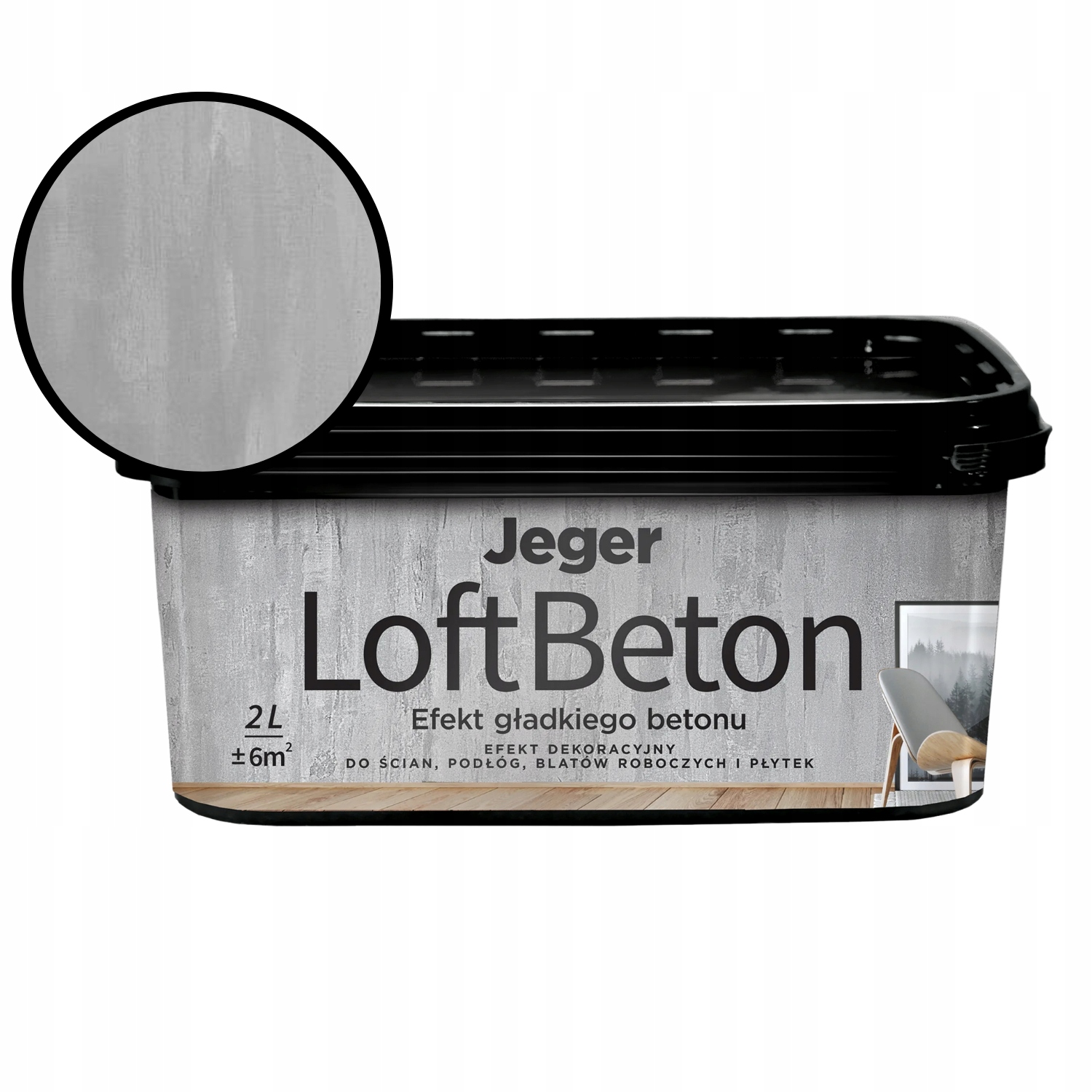 Dekorativní stěrka Loft Beton imitující přírodní beton na stěny Barva 2
