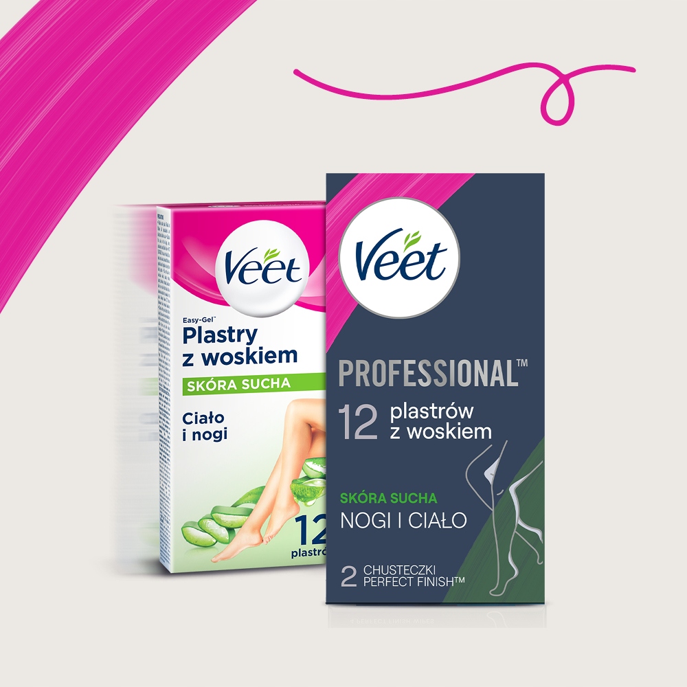 VEET Professional Plastry do depilacji sucha 12 Przeznaczenie do ciała