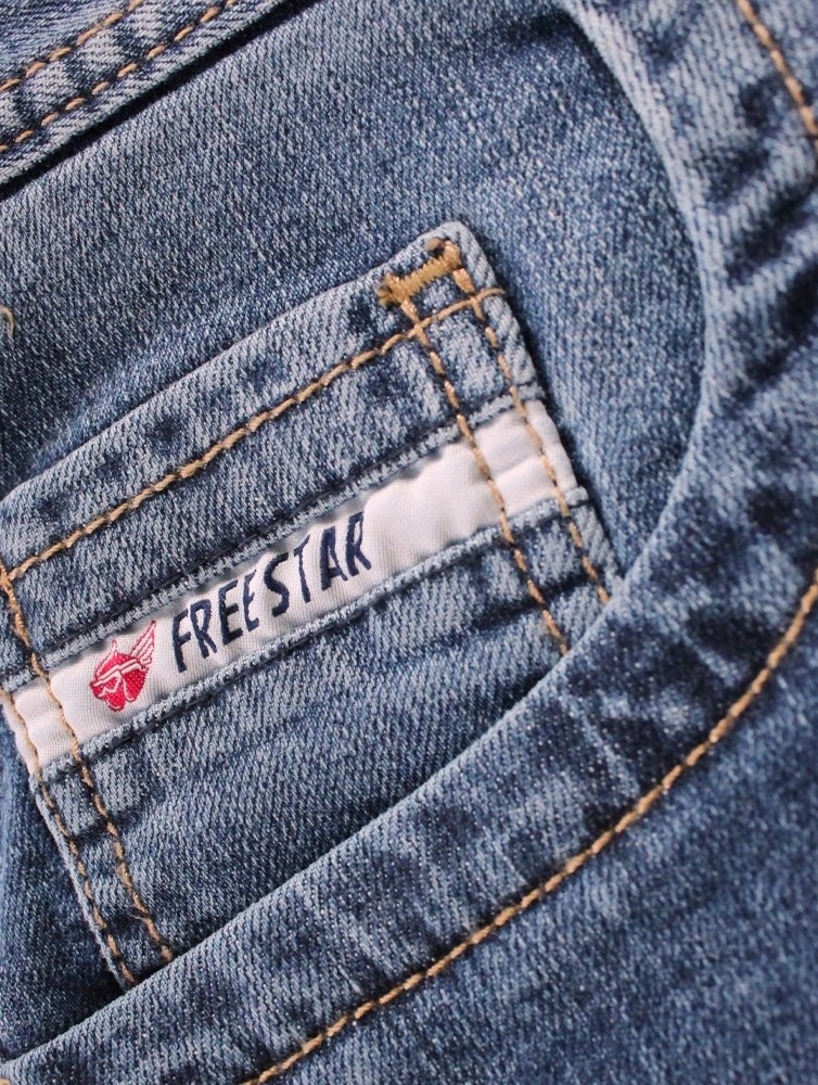 Jeansy Freestar Cafe Racer II 'XXL Kolor niebieski