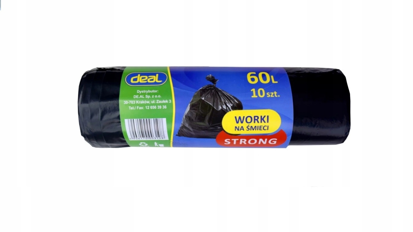 

Worki na śmieci 60 L Strong 10 sztuk ,Rolka