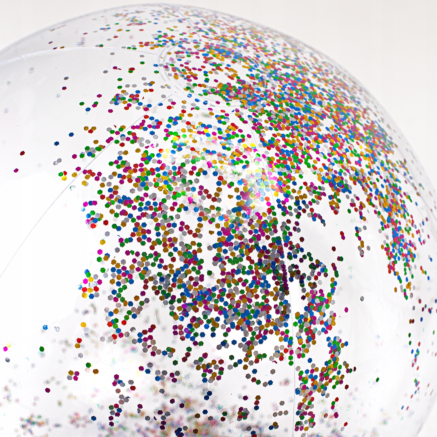 PIŁKA DMUCHANA PLAŻOWA DUŻA DO WODY DLA DZIECI RODZINNA Z CEKINAMI 60CM Waga produktu z opakowaniem jednostkowym 0.11 kg