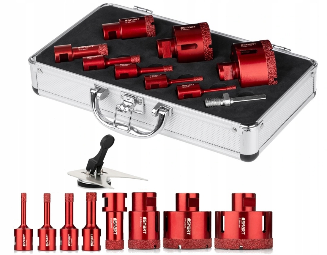 ZESTAW OTWORNICA WIERTŁO DIAMENTOWE DO GRESU 6-68