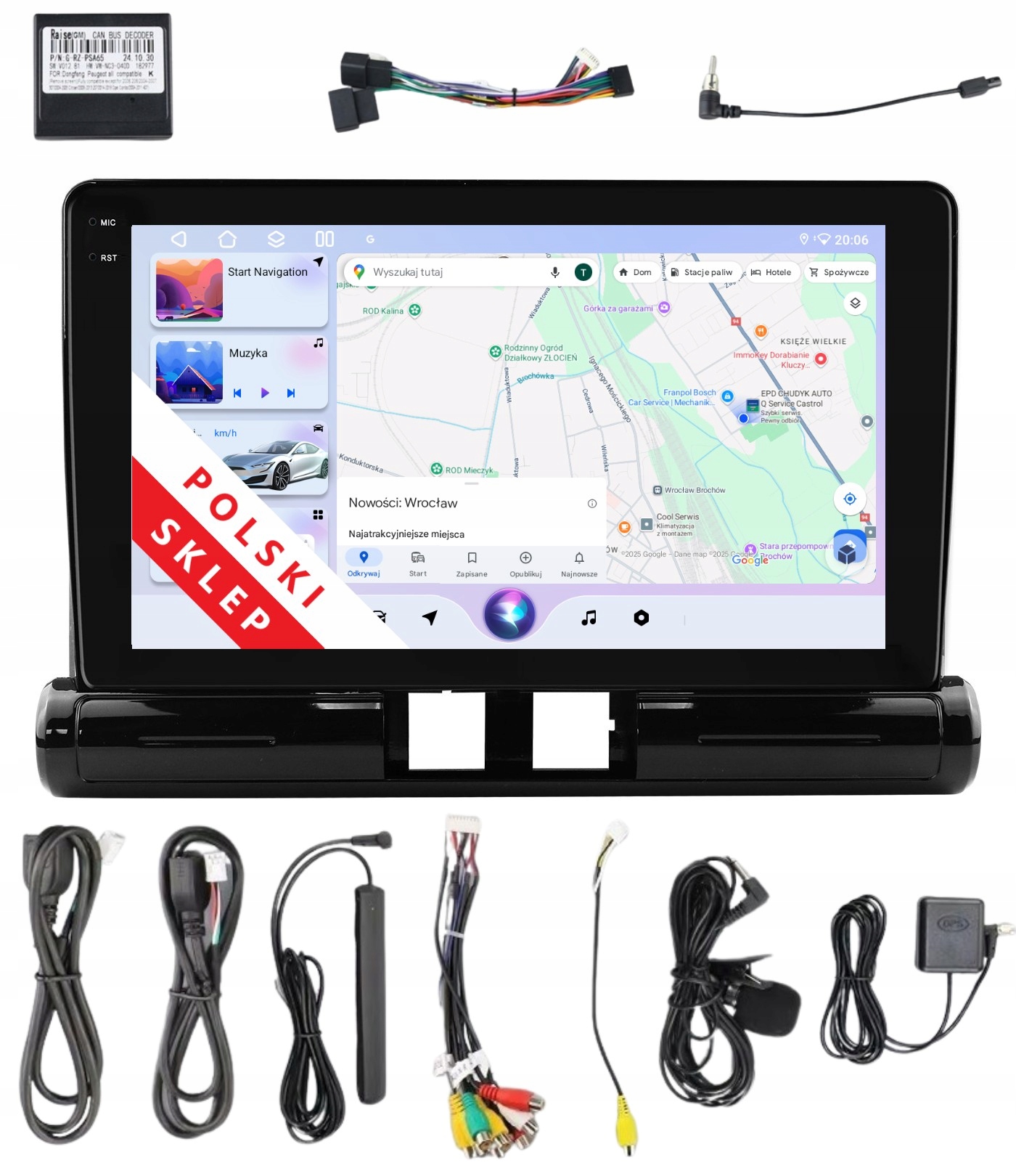 Navigační Rádio 2DIN Android 14 Citroen C3 III C3 Aircross A 4/64 Gb Lte