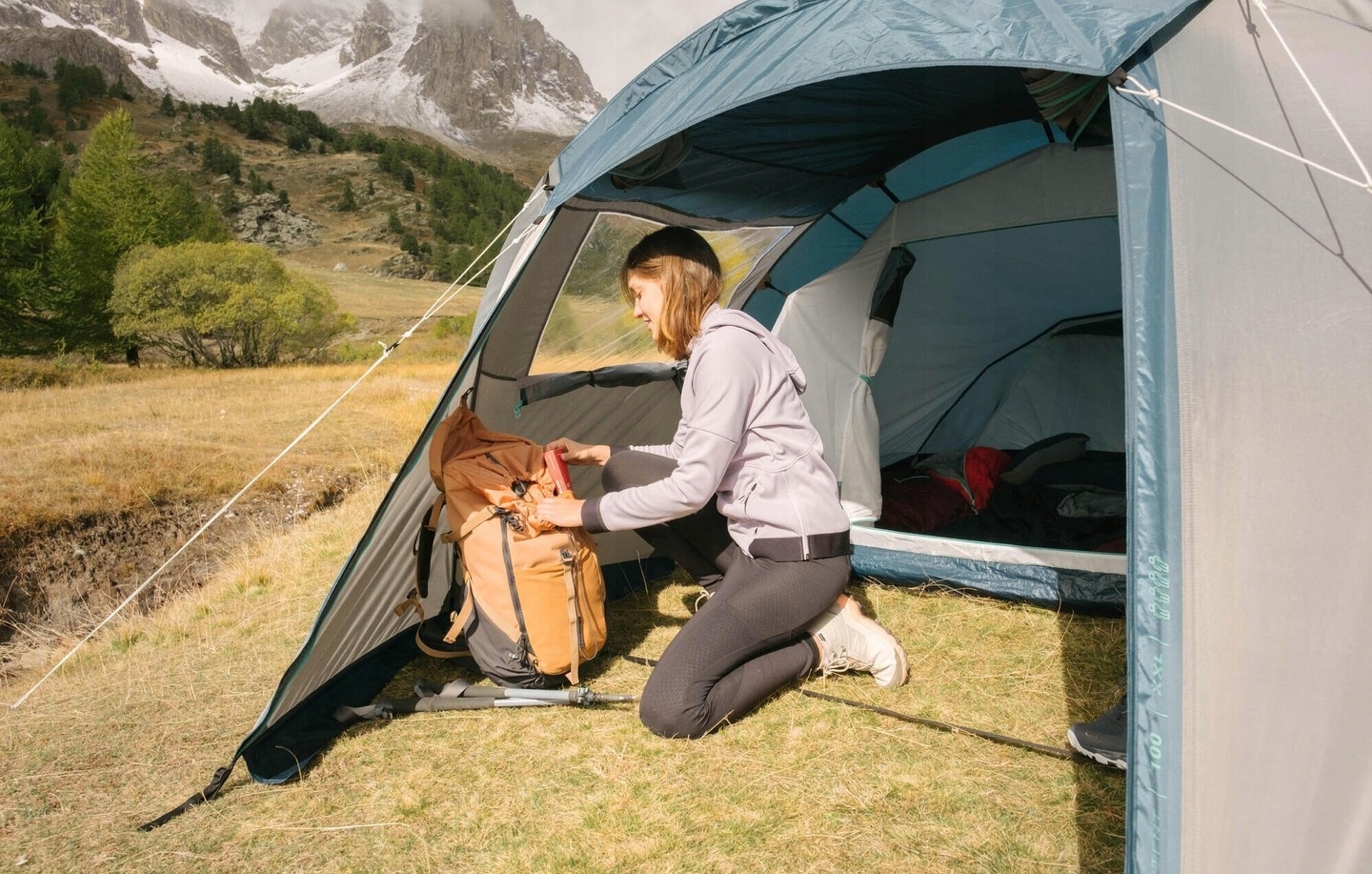 Duży Namiot 4 osobowy Turystyczny XXL Sypialnia Przedsionek 3,9 m² Rodzinny