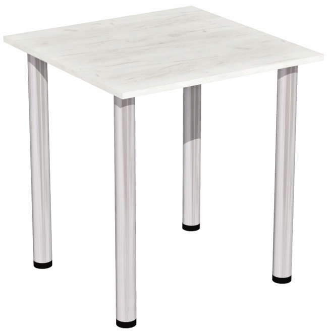 STÓŁ STOLIK DO SALONU KUCHNI POKOJU 70x70 RÓŻNE KOLORY NOGI CHROM SREBRNE Kształt blatu prostokątny