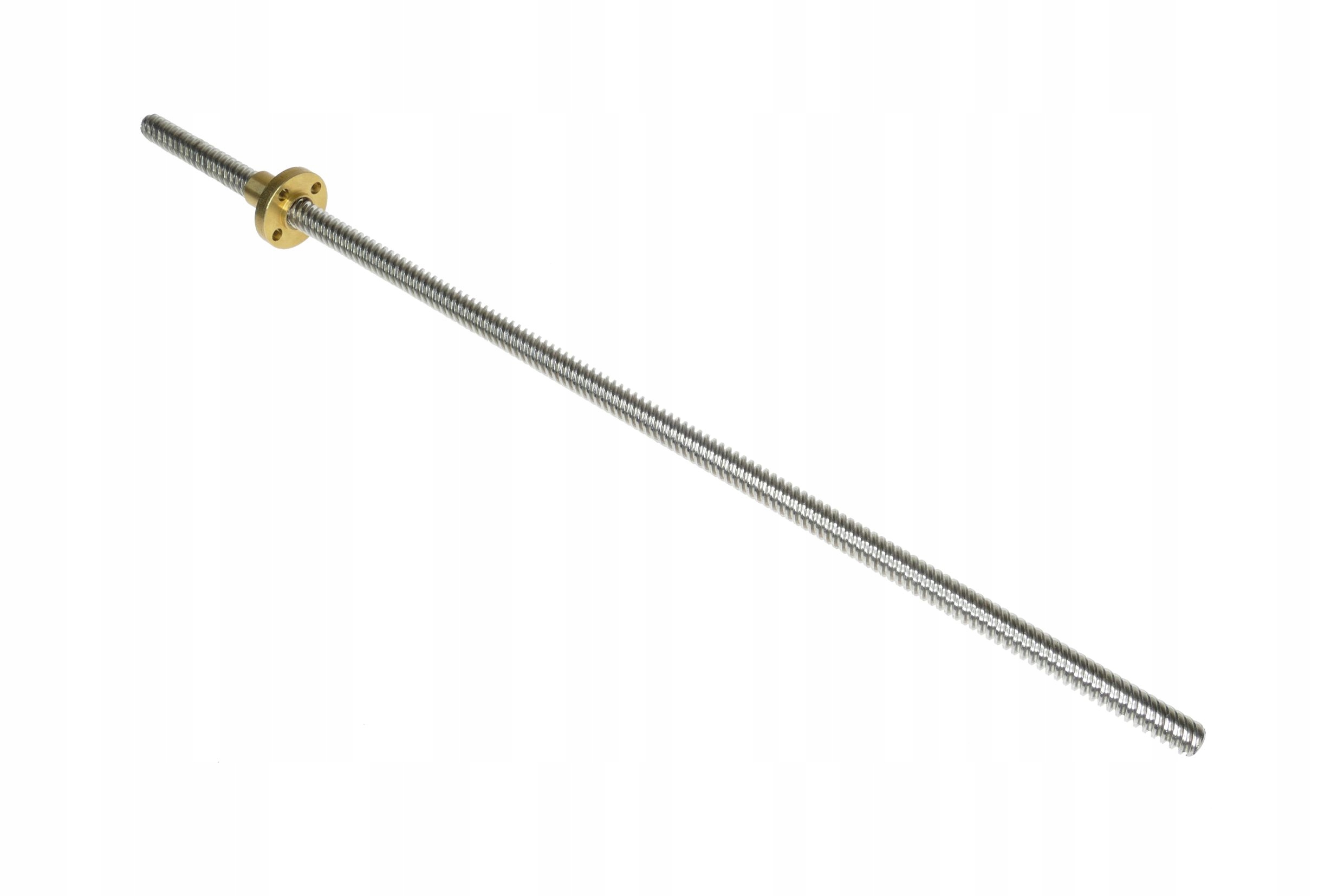 ŚRUBA TRAPEZOWA T8 8MM + NAKRĘTKA 250MM stal 304