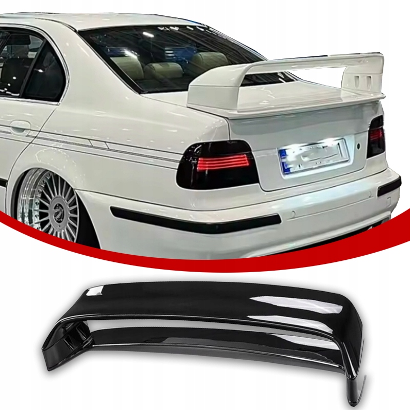Bmw E39 Letka Spoiler Zadní Krytka Gt Class Velký Černý Lesk