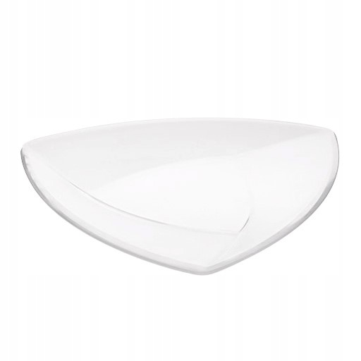 TALERZ DESEROWY SZKLANY TRÓJKĄT JASŁO 20 CM