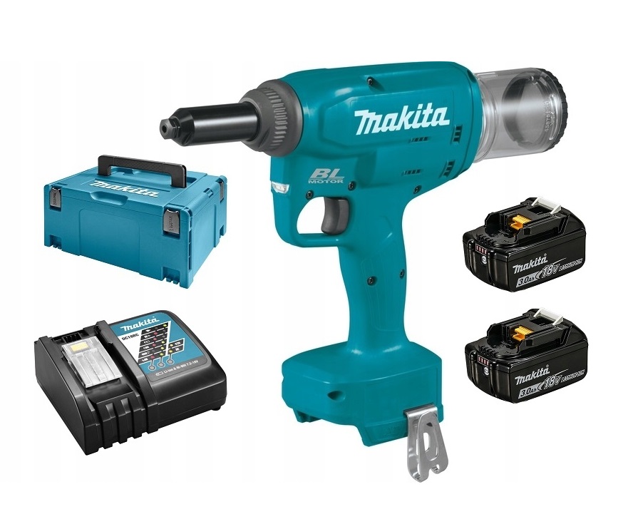 MAKITA DRV150RFJ NITOWNICA AKUMULATOROWA 18V 3.0AH Zasilanie ręczne