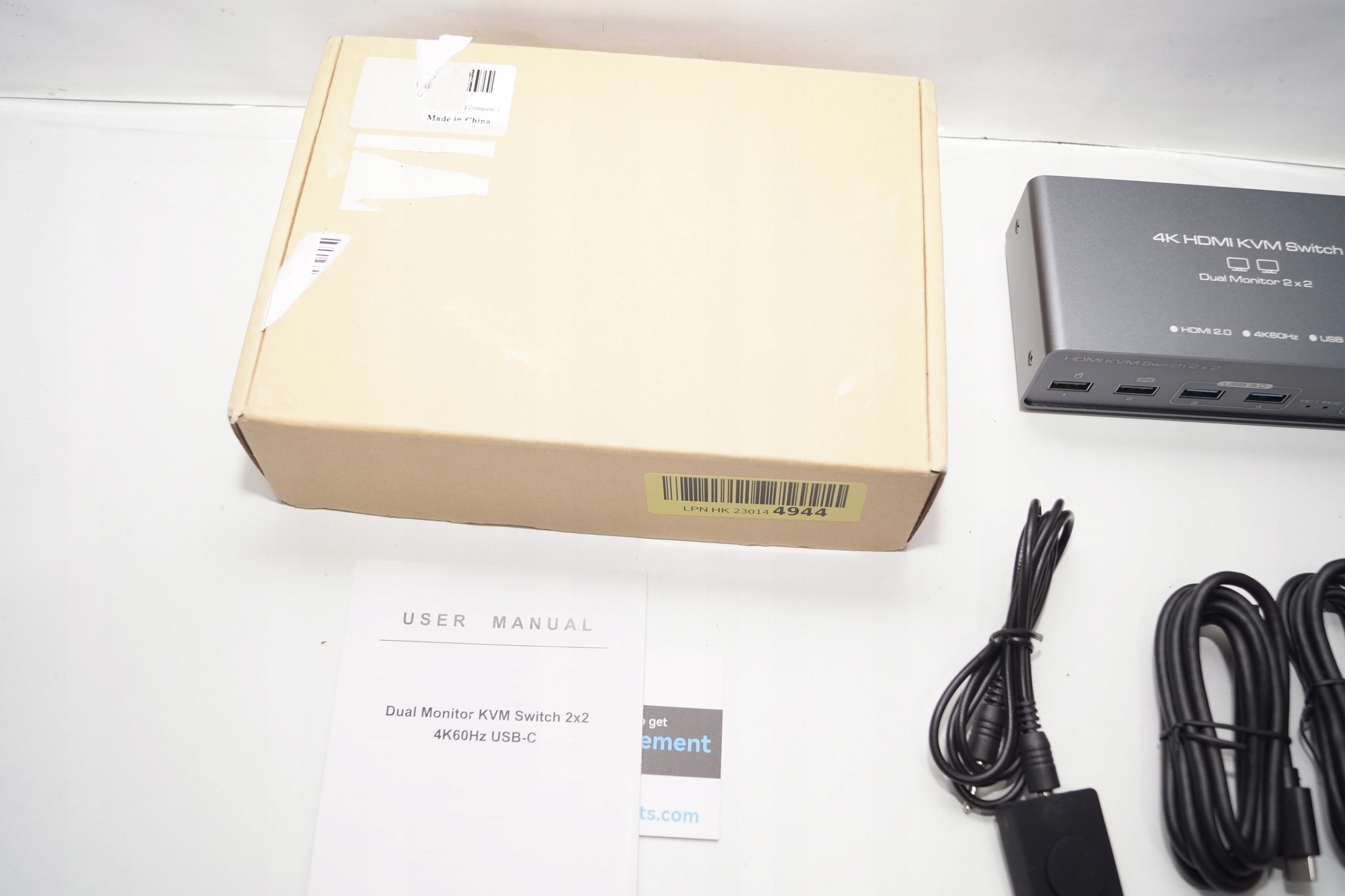 4733 PRZEŁACZNIK 4K HDMI KVM SWITCH USB 3.0 TYPU-C HDMI 2.0 2X2 2 MINITORY Producent bez marki