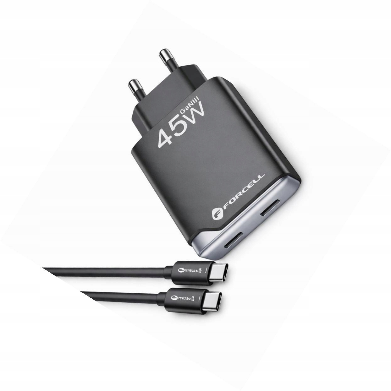 Szybka ładowarka 45W 2 porty z długim kablem 2m do Samsung Galaxy S26 Ultra