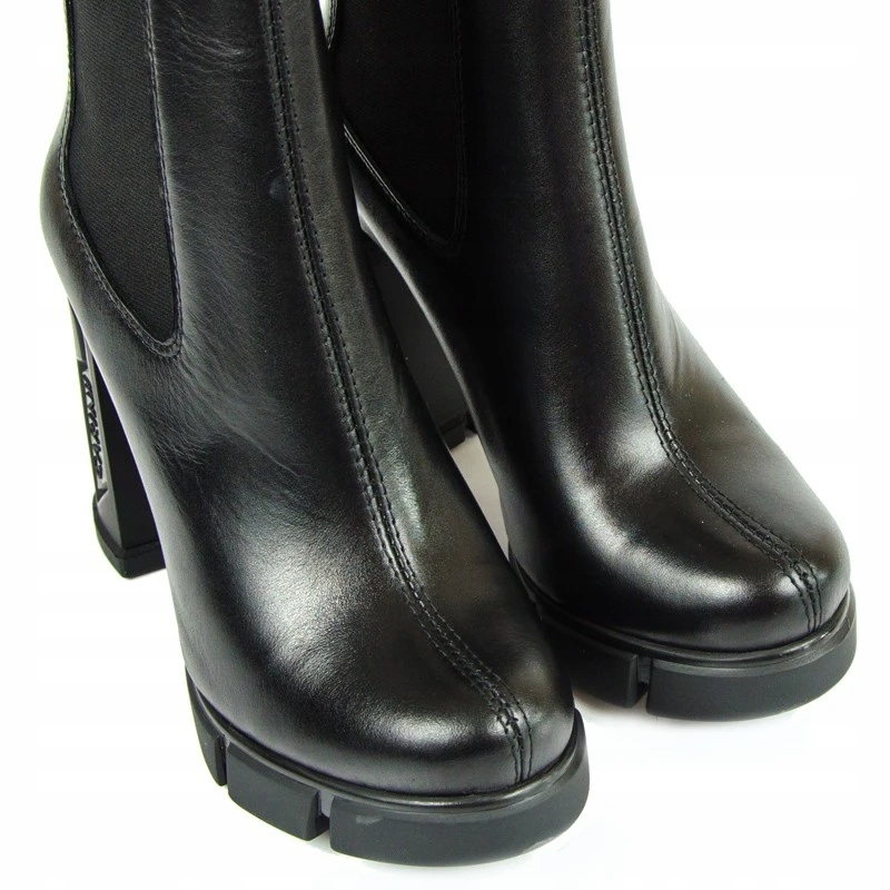 CARINII B5970 BOTKI KOZAKI SŁUPEK SKÓRA LICO 39 Rozmiar 39