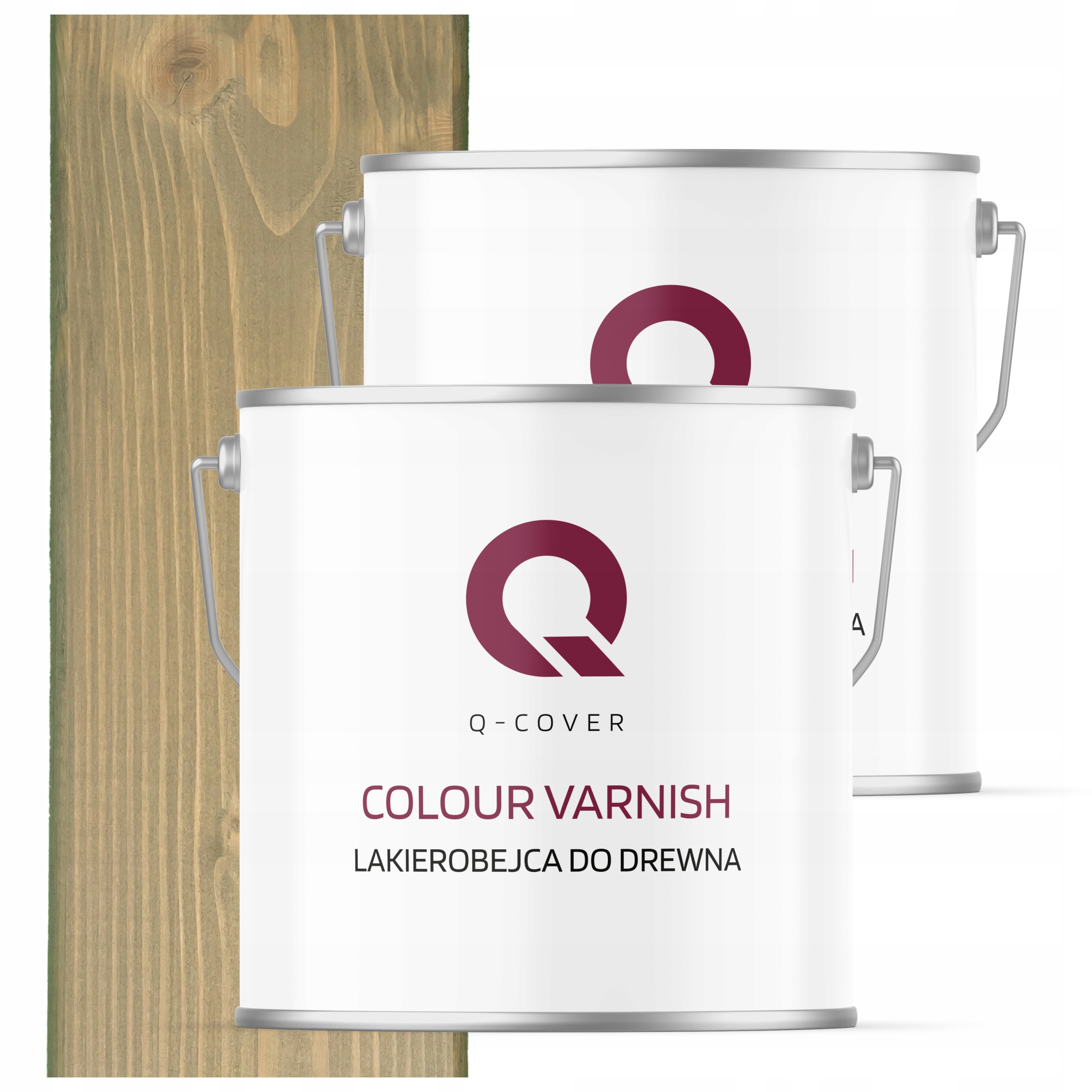 Laková Farba Na Drevo 3V1 Lazúra Šedá V Žltej Farbe 7034 Polomatná 5 L Ochranná