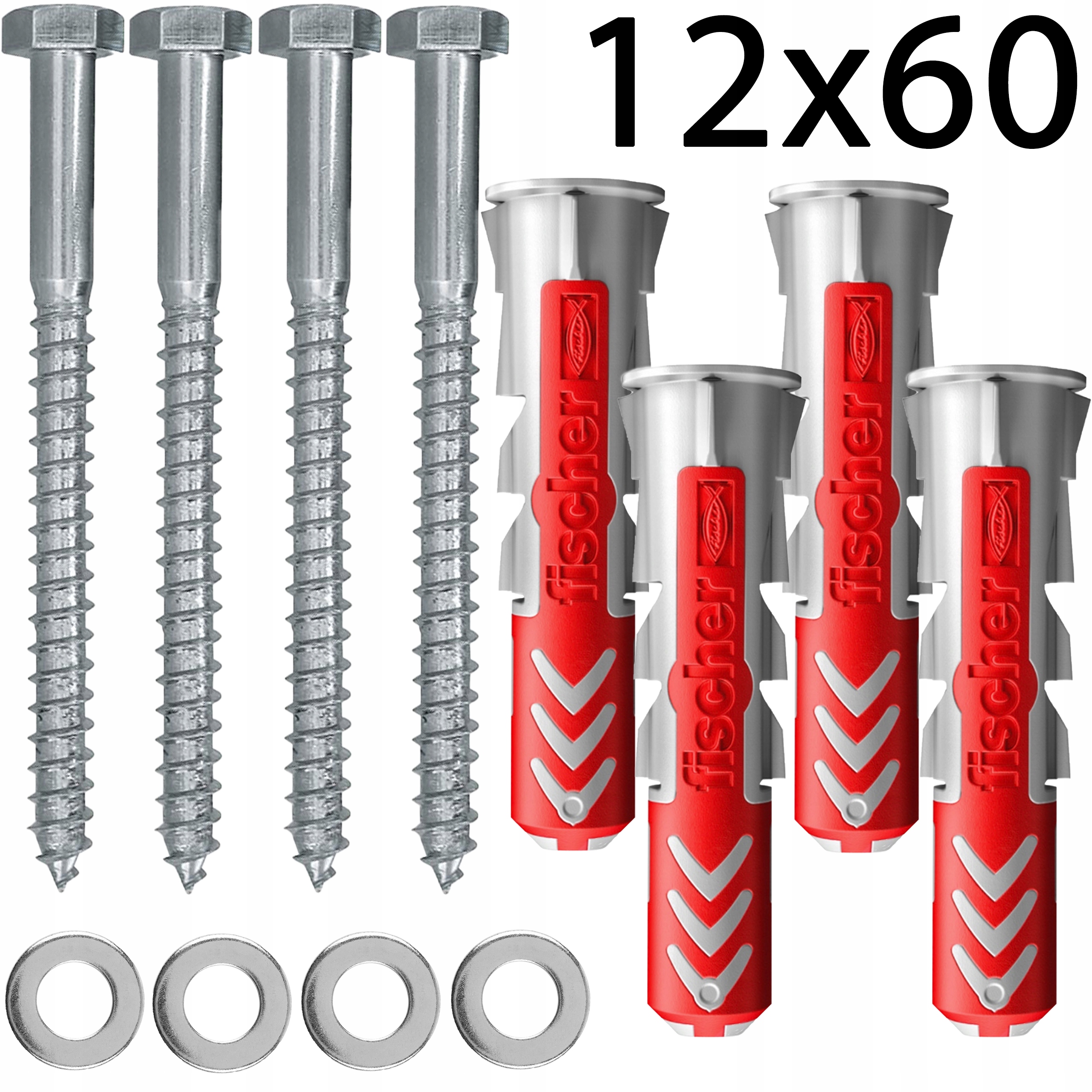 

kołki montażowe Fischer 12x60 4szt komplet