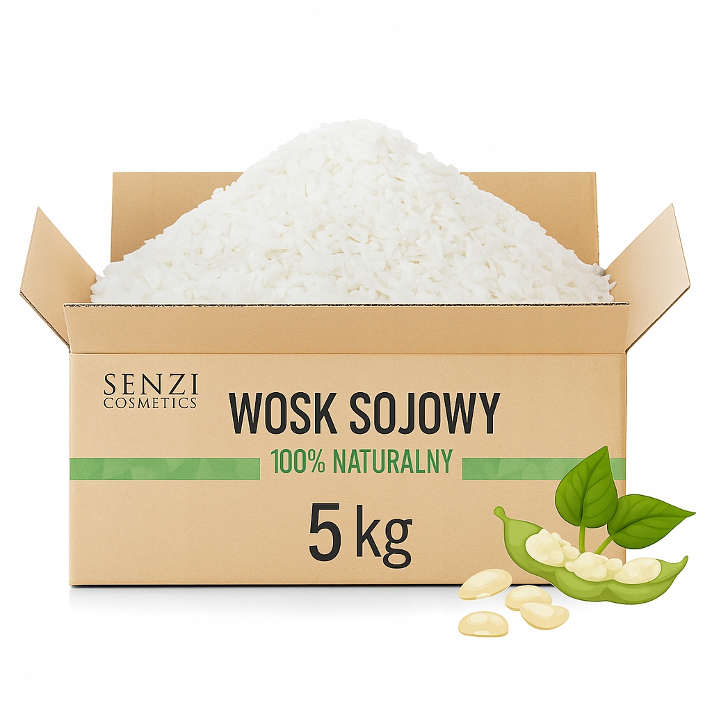 Sojový Vosk Na Svíčky 5kg Vločky 100% Přírodní Vosk na Výrobu Svíček Diy