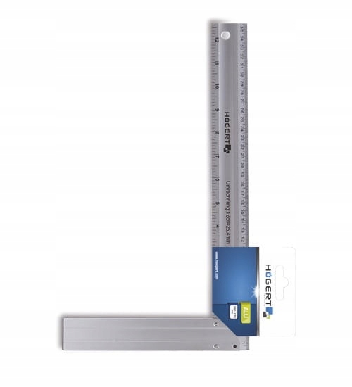 

Kątownik Stolarski 450 x 190 mm Hogert HT4M206