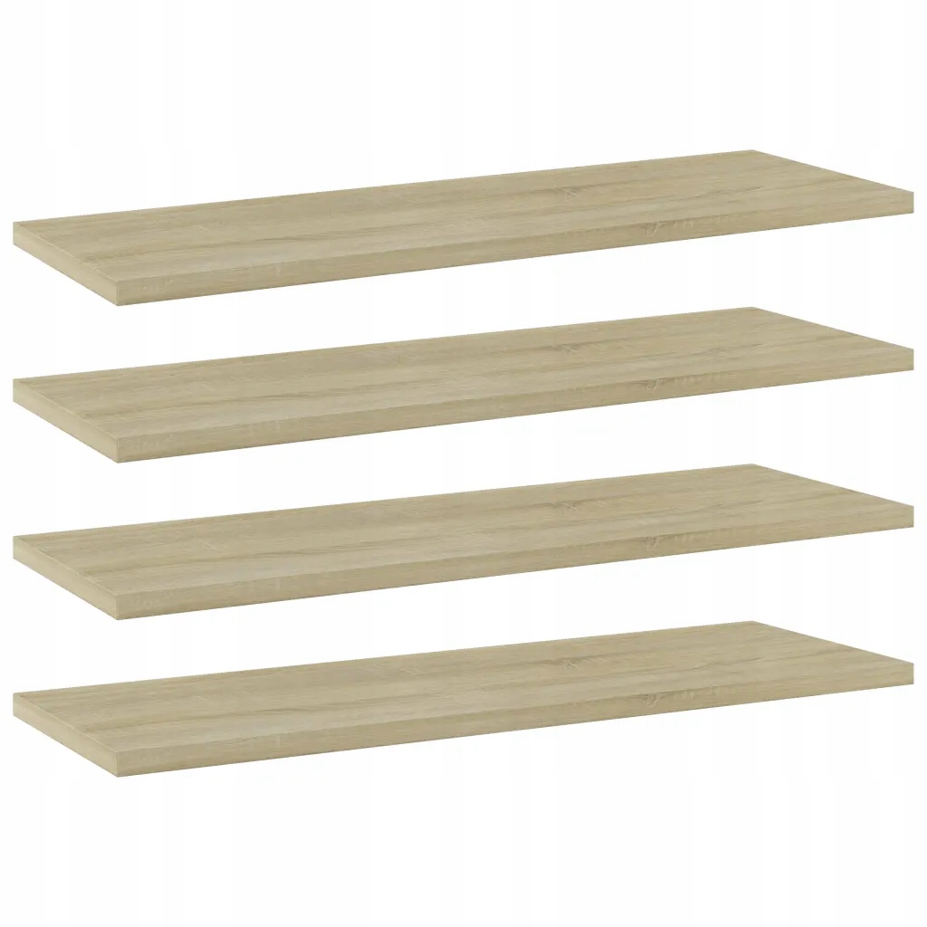 Police na knihy dub sonoma 60 x 20 x 1,5 cm (4 ks)