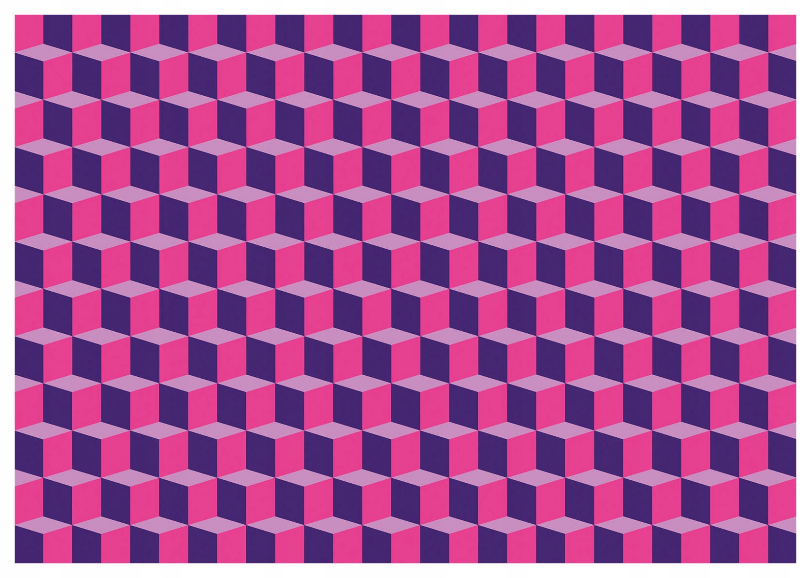 Tapeta Geometrické kocky fialovo-ružová abstrakcia 254x184 vinyl lepidlo